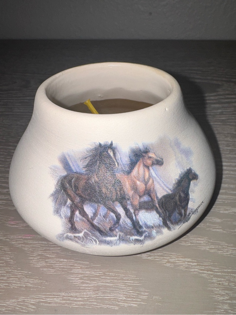 Candles by sandstone creations candle. -horses, country.  USA